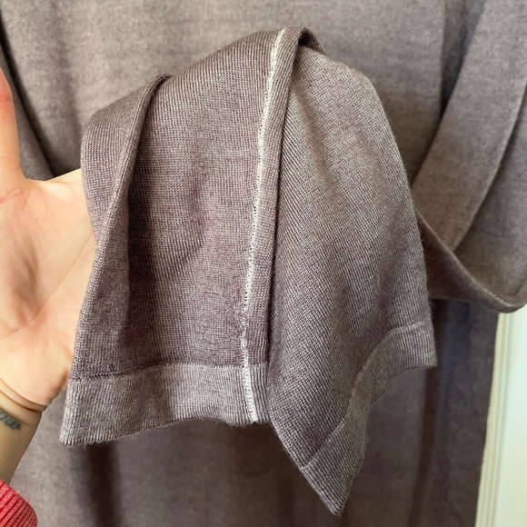 Men’s Patrick Assaraf Extra-Fine Merino Vintage Wash Crewneck | Size Large - Picture 3 of 7